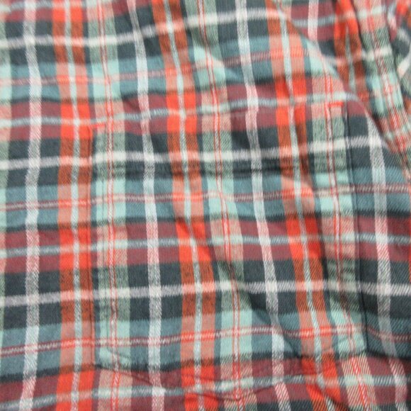 Carbon 2 Cobalt mens colorful lined plaid flannel shirt L - Picture 4 of 6